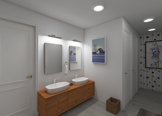 Master bathroom Design Rendering