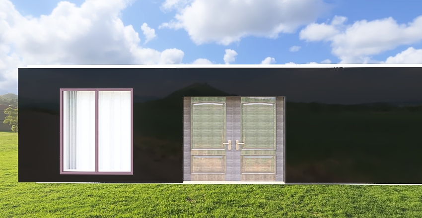 Shipping Container Interior Design Render