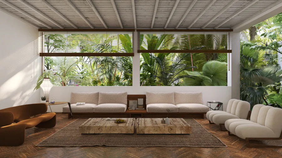 StyleOther ArtDeco TropicalTheme WarmTones WoodTones Living 3d design renderings