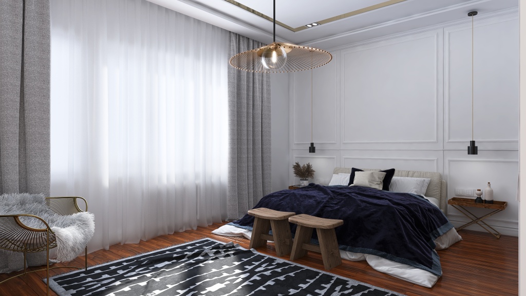 Bedroom Julia 3d design renderings