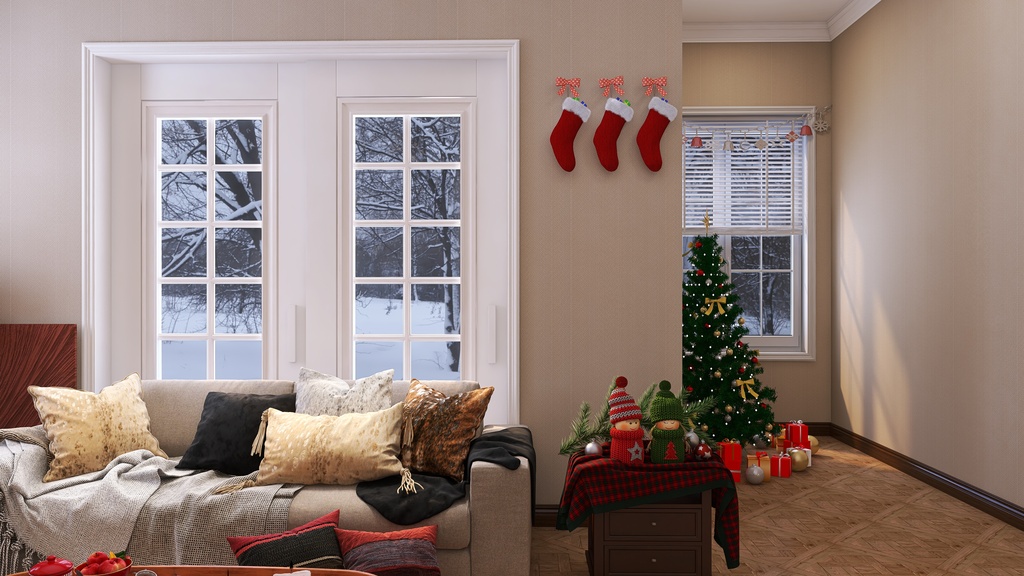 #ChristmasRoomContest-Demo Design 3d design renderings