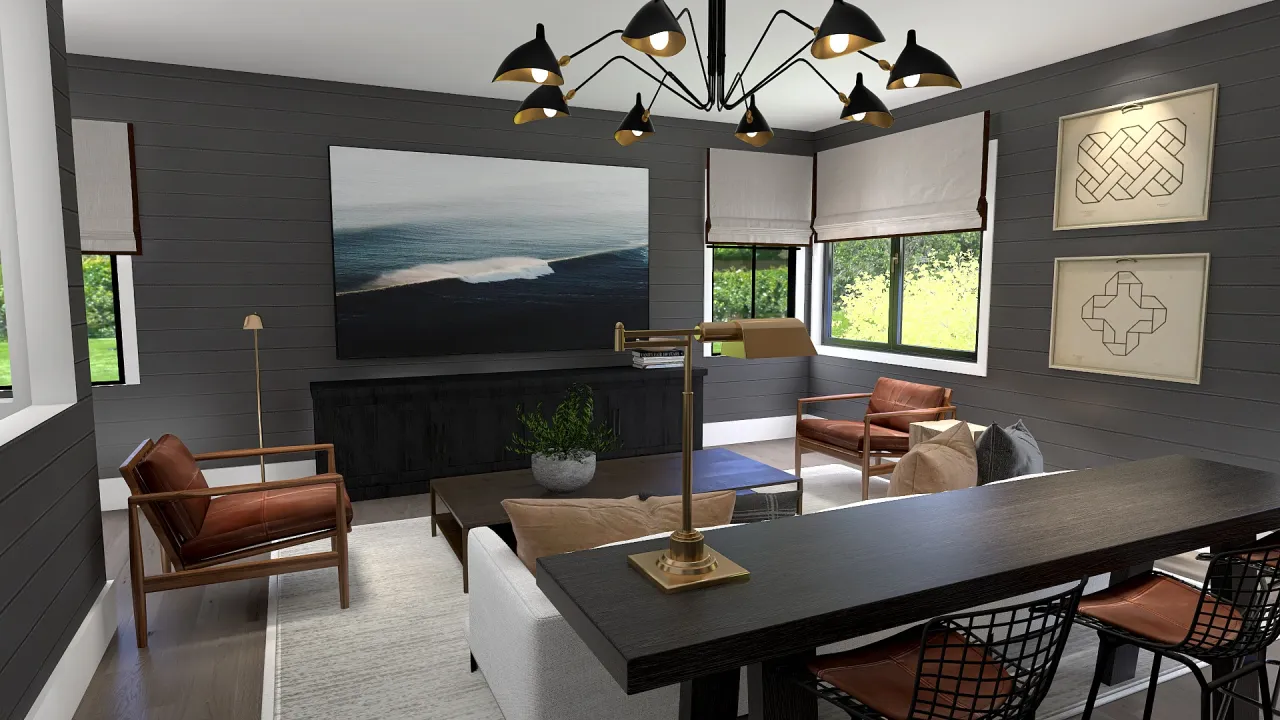 Lounge 3d design renderings