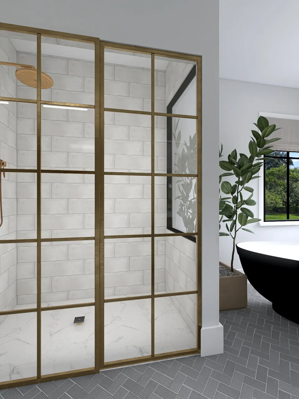 MasterBathroom 3d design renderings