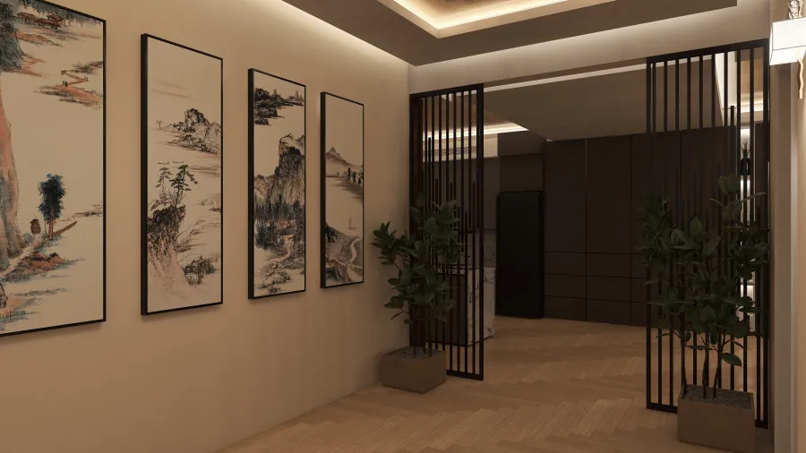 #T-ShapedContest New Chinese inspired design 3d design renderings