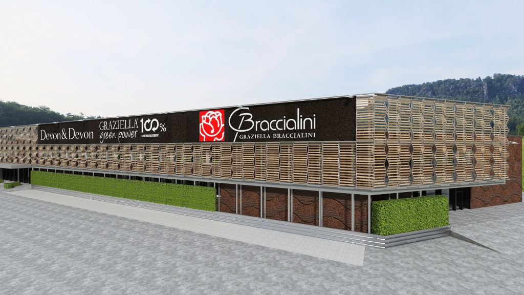 Modern  "Graziella Braccialini" Facciata 3d design renderings