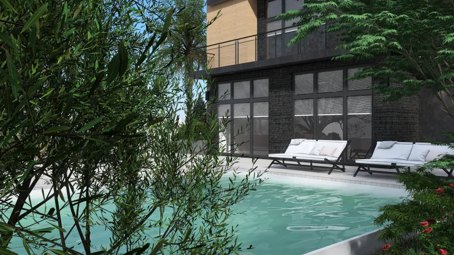 Modern { PROJECT HOUSE-SUMMER } Black 3d design renderings