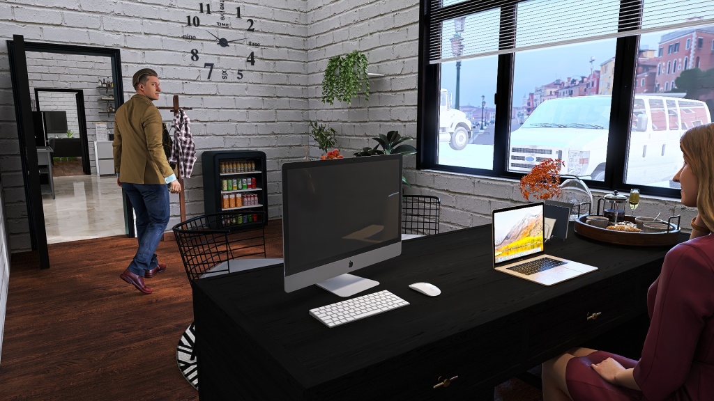 OFFICE 3d design renderings