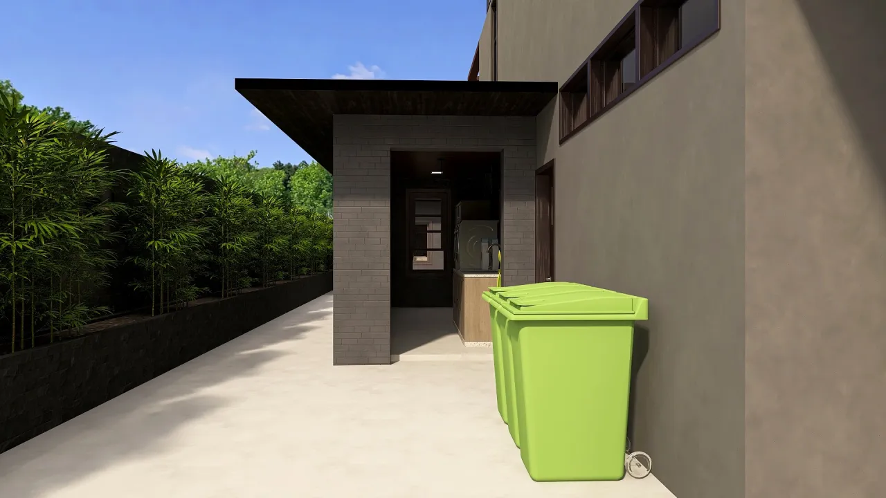 Modern Black Green UnnamedSpace 3d design renderings