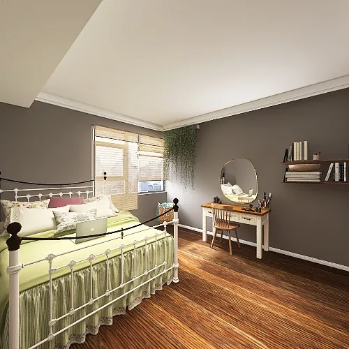 3 bed room modern house 3d design renderings