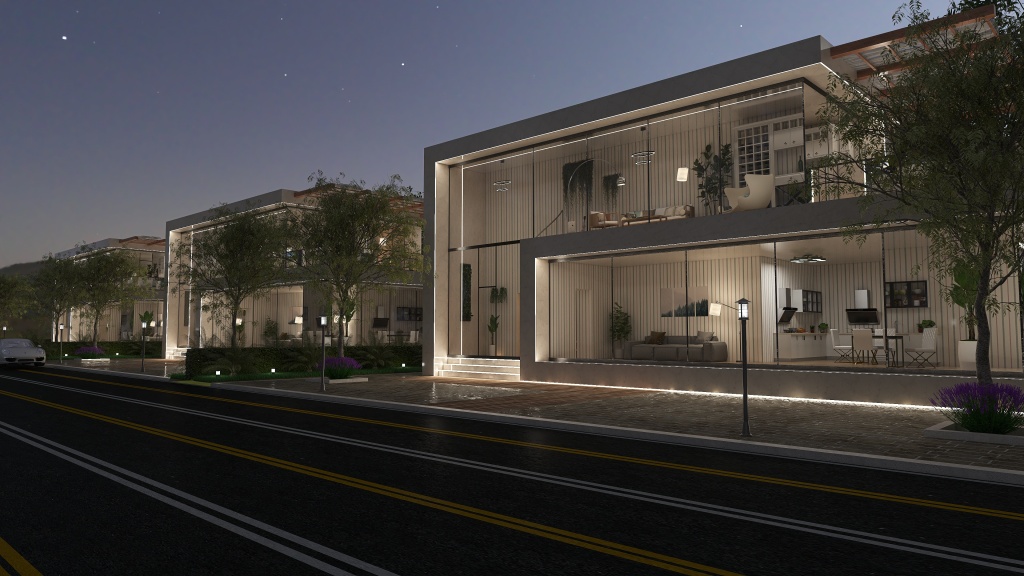 Modern Residence 3d design renderings