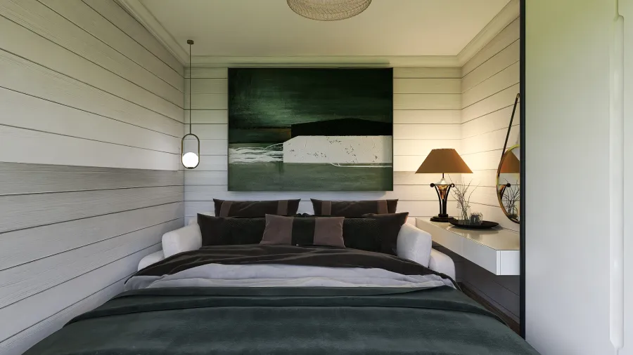 Спальна кімната 2 3d design renderings