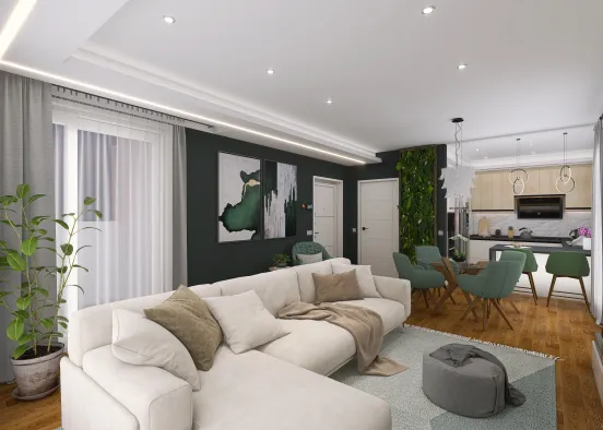 a touch of mint green Design Rendering