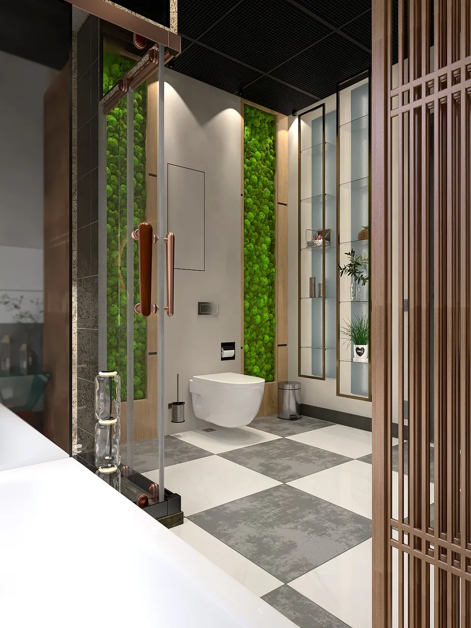 Bathroom 3d design renderings