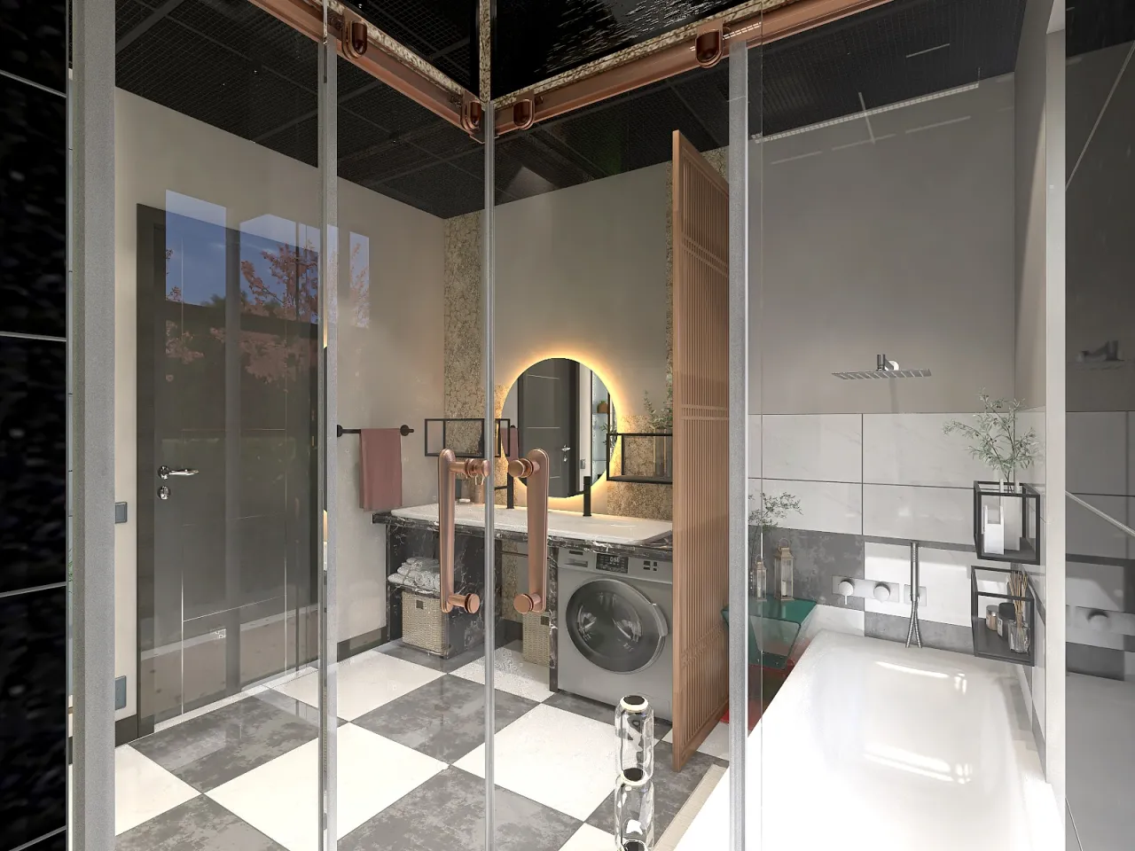 Bathroom 3d design renderings