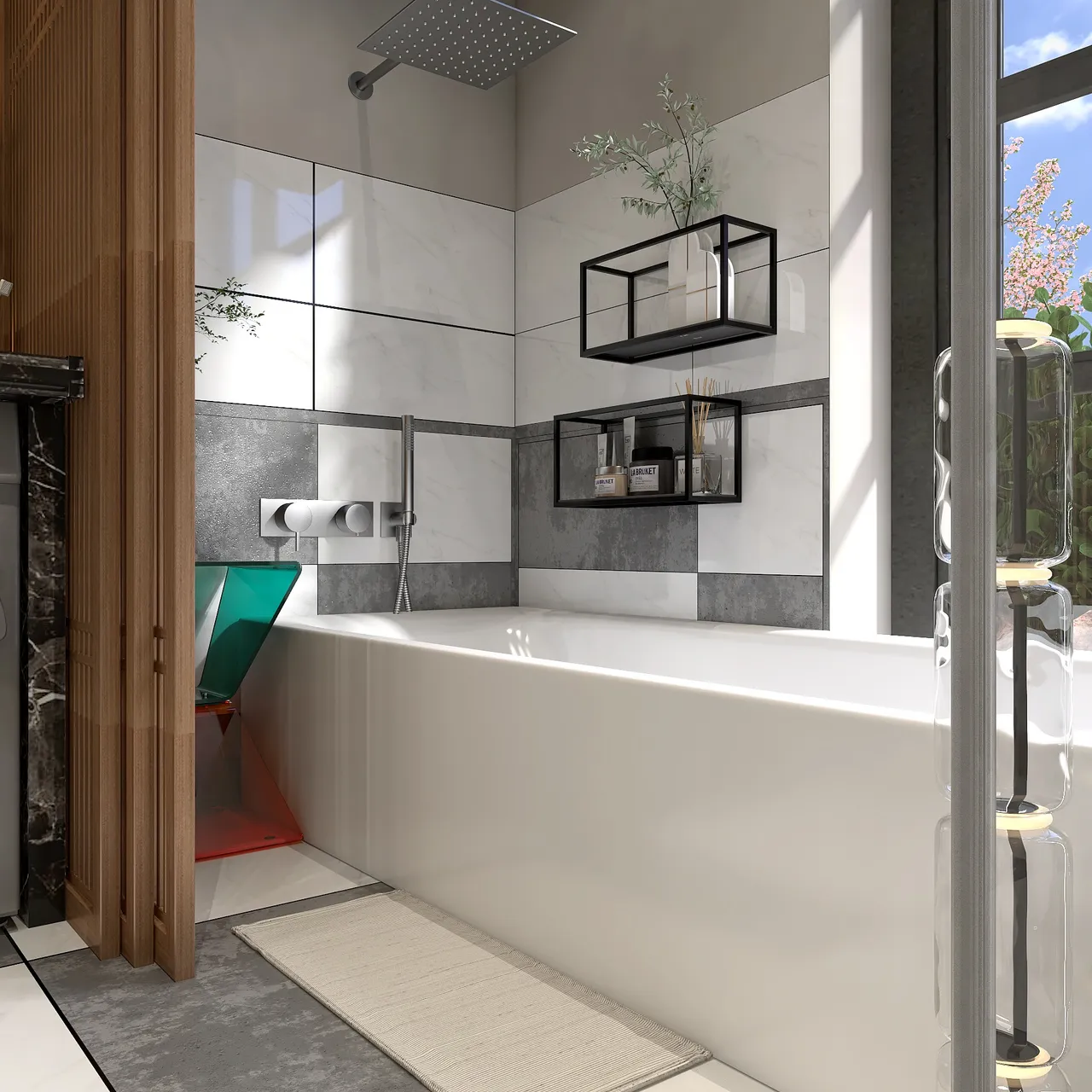 Bathroom 3d design renderings