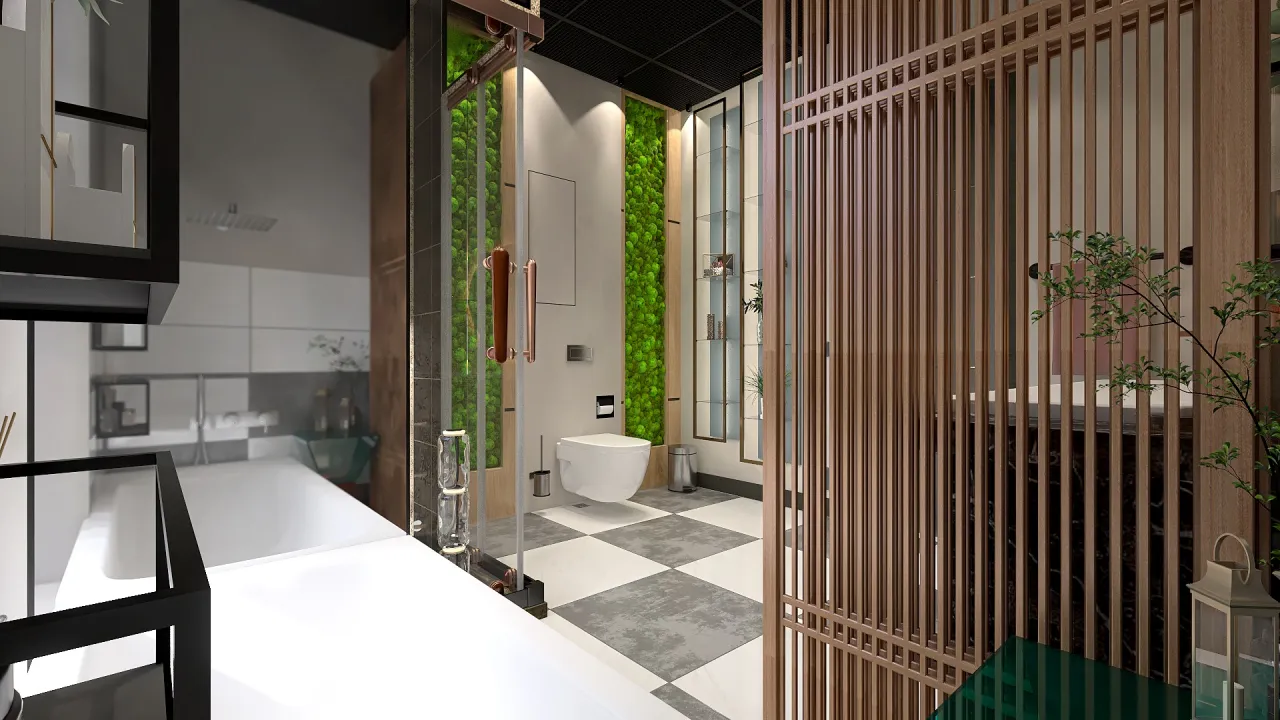 Bathroom 3d design renderings