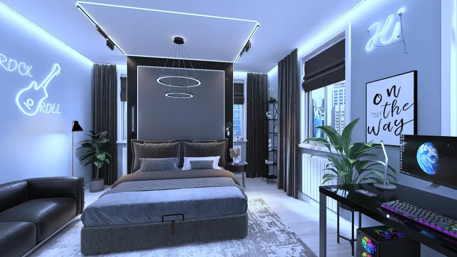 комната ИКЕА 5*5 3d design renderings
