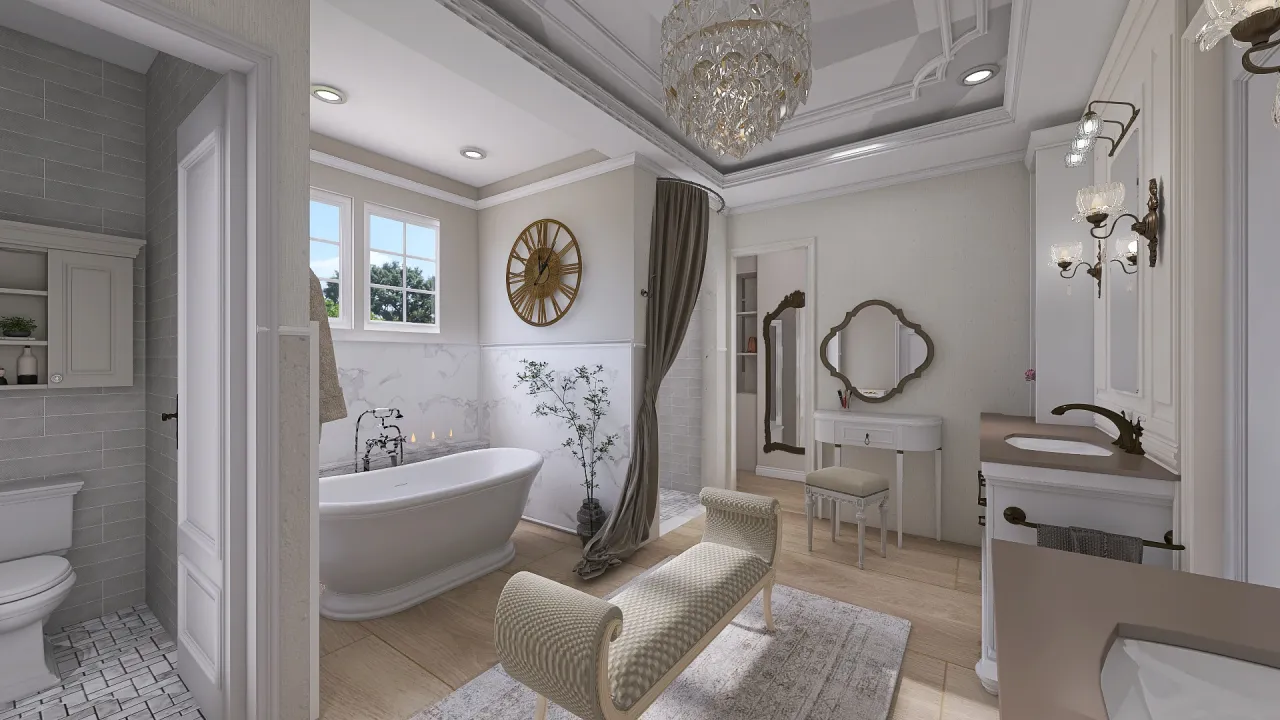 MasterBathroom 3d design renderings