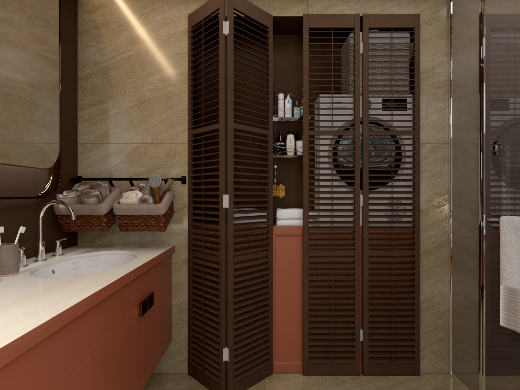 Owner's bathroom 3d design renderings
