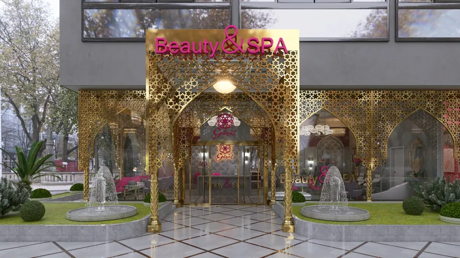 oriental style beauty&spa salon ＂Guzal＂ 3d design renderings