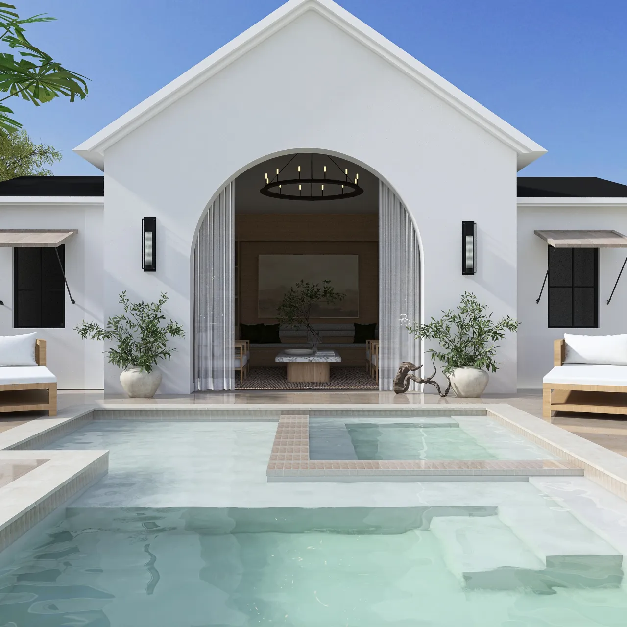 The Pool Haus 3d design renderings