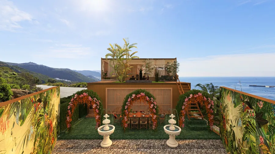 La isla bonita - Tropical the island breeze 3d design renderings