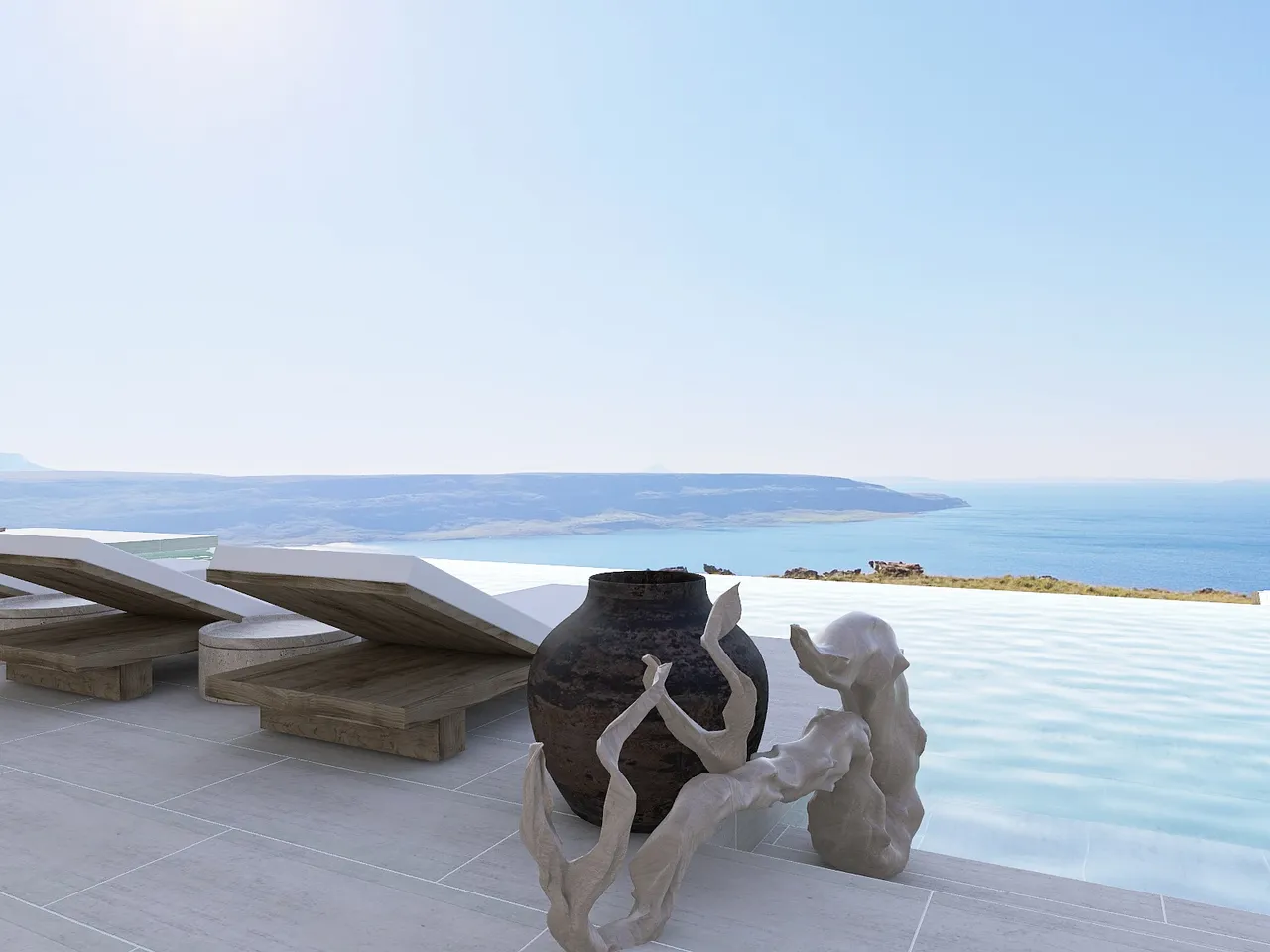 Santa Marina - Mykonos 3d design renderings