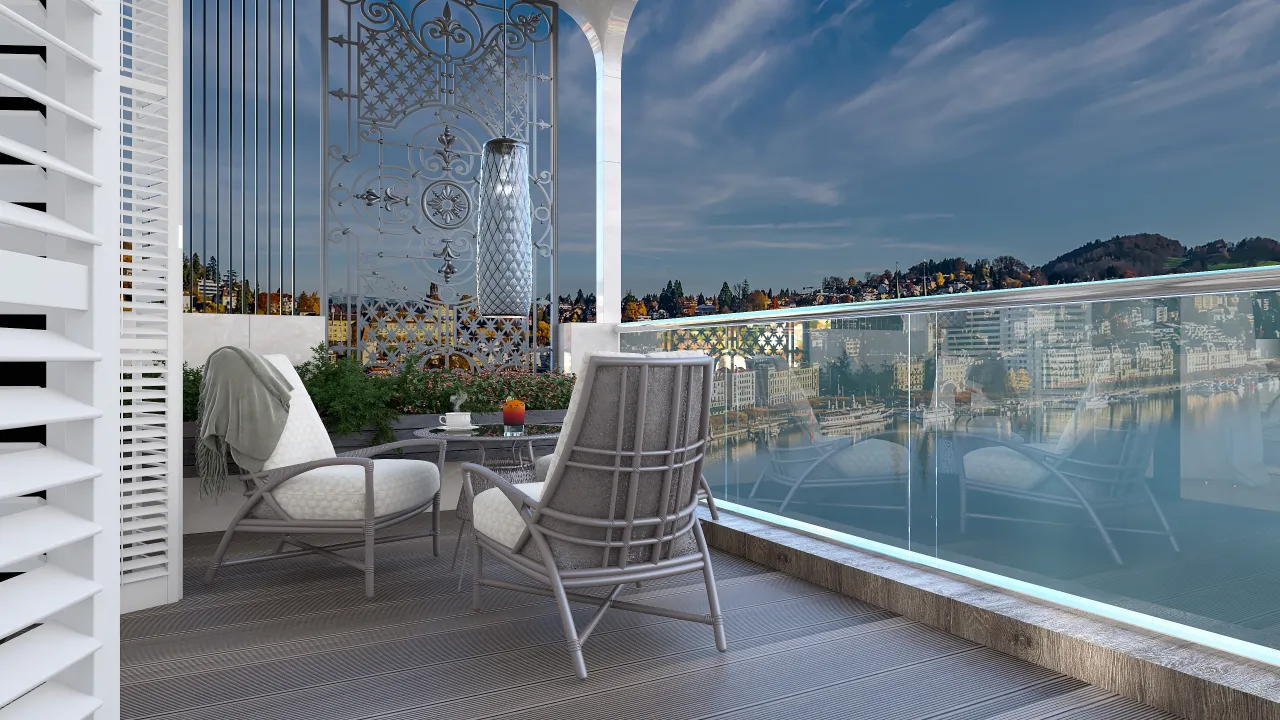 Balcony 3d design renderings