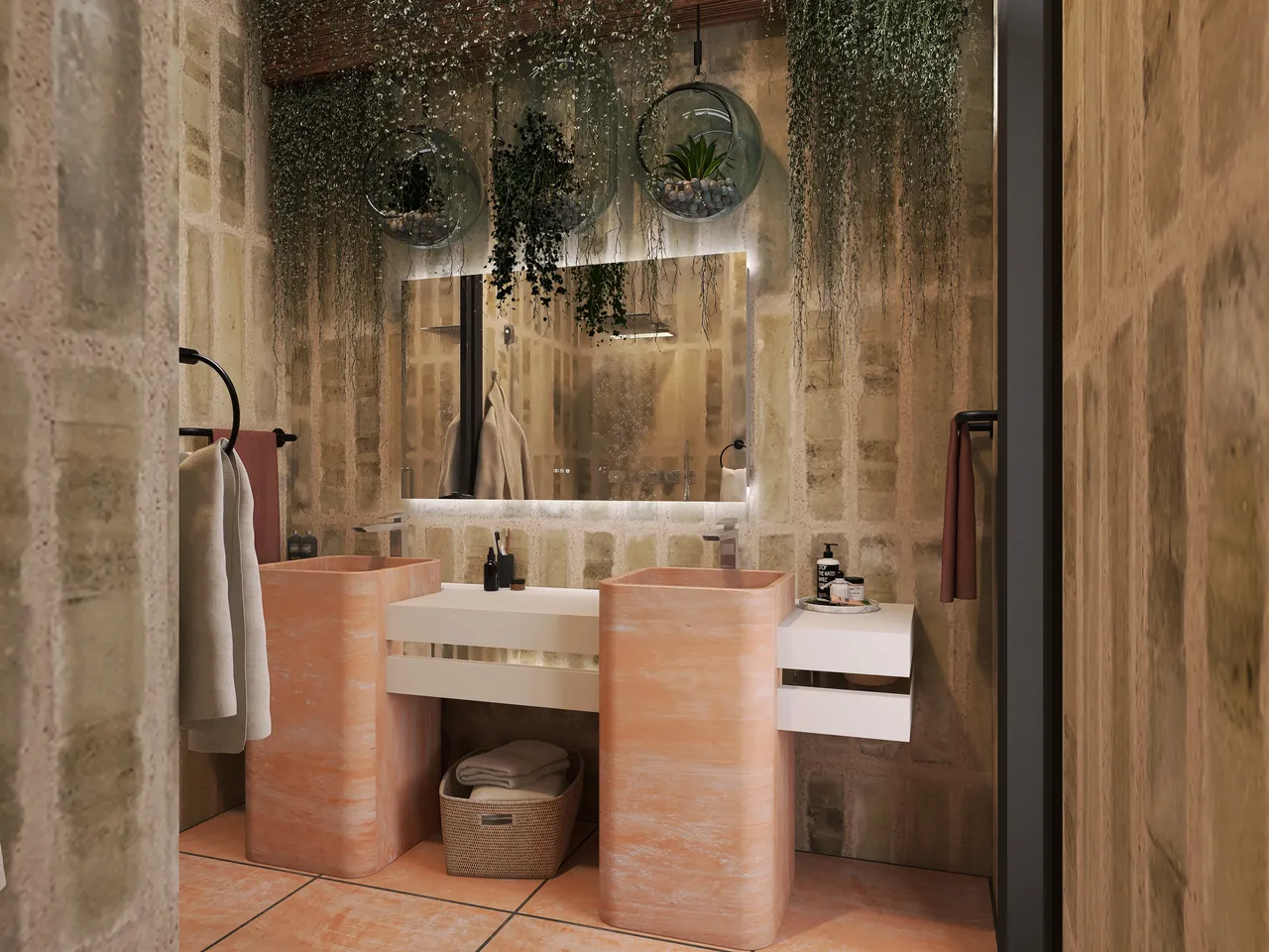 Bathroom 3d design renderings