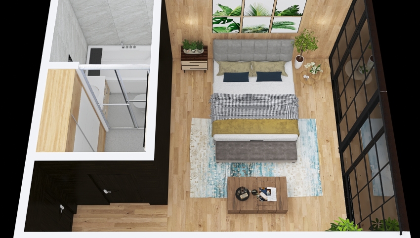 Master Bedroom - Industrial-Modern Concept 3d design picture 31.68