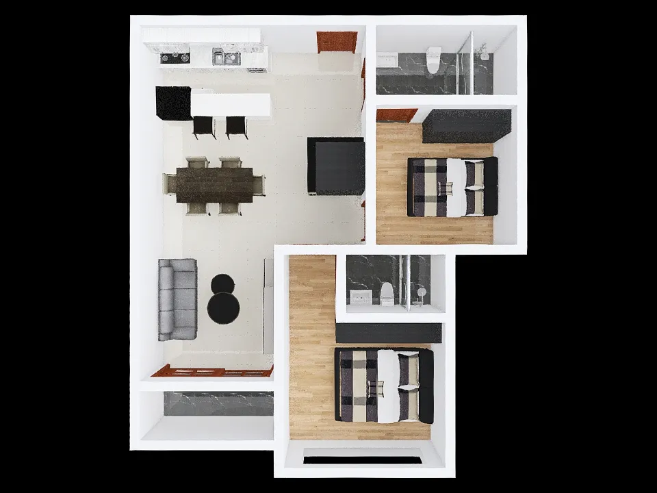 One residence 3d design renderings