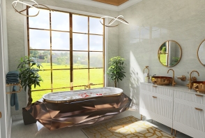 Luxury Toilet & Bath Room Design  Design Rendering