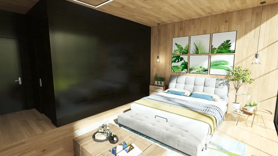 Master Bedroom - Industrial-Modern Concept 3d design renderings