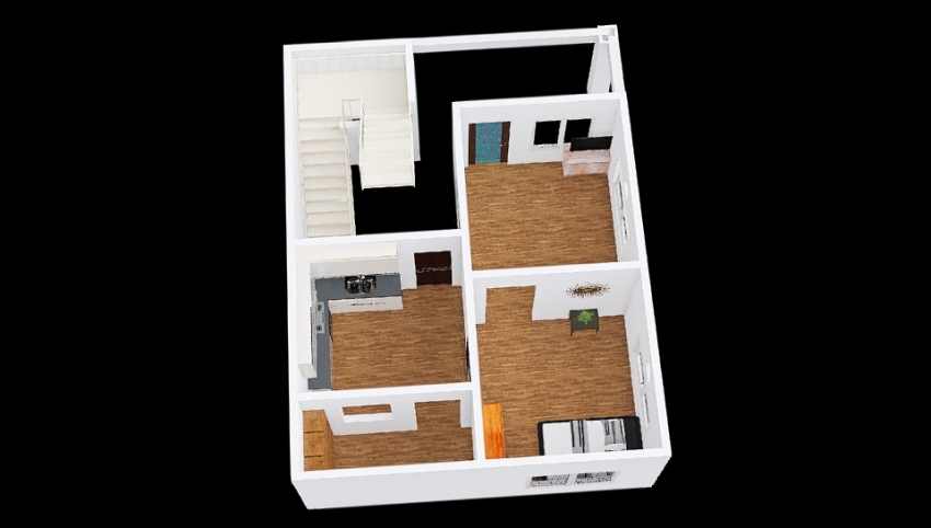 750 sq.ft. 1BHK WITH STORE FREE SPACE PLAN 3d design picture 46.82