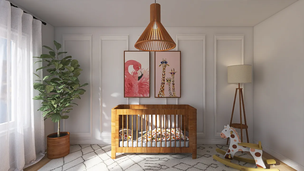 Nursery 3d design renderings