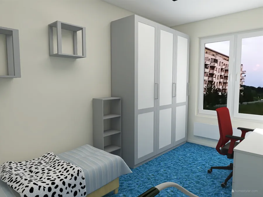 Pokój Marka 3d design renderings