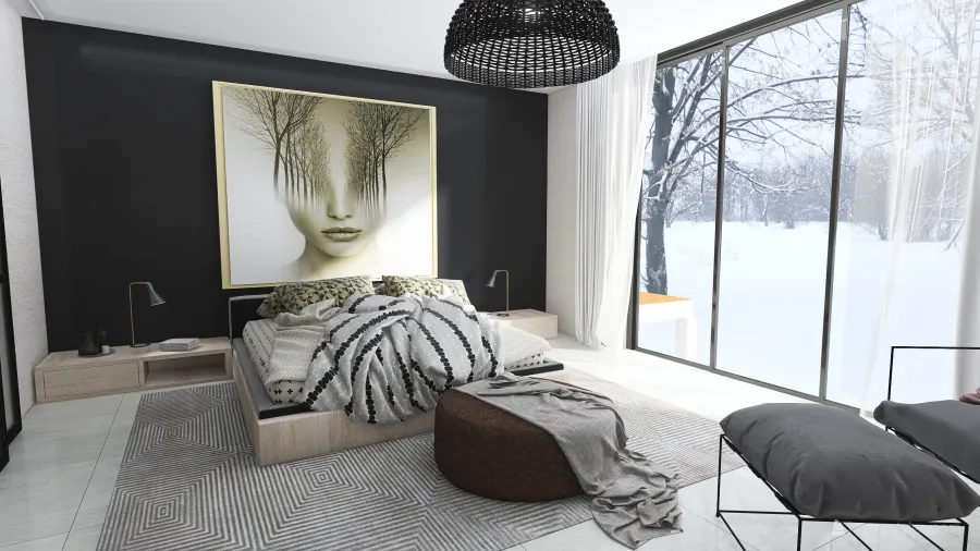 Contemporary #HSDA2020Residencial. Casa contemporánea Grey White Orange Black 3d design renderings