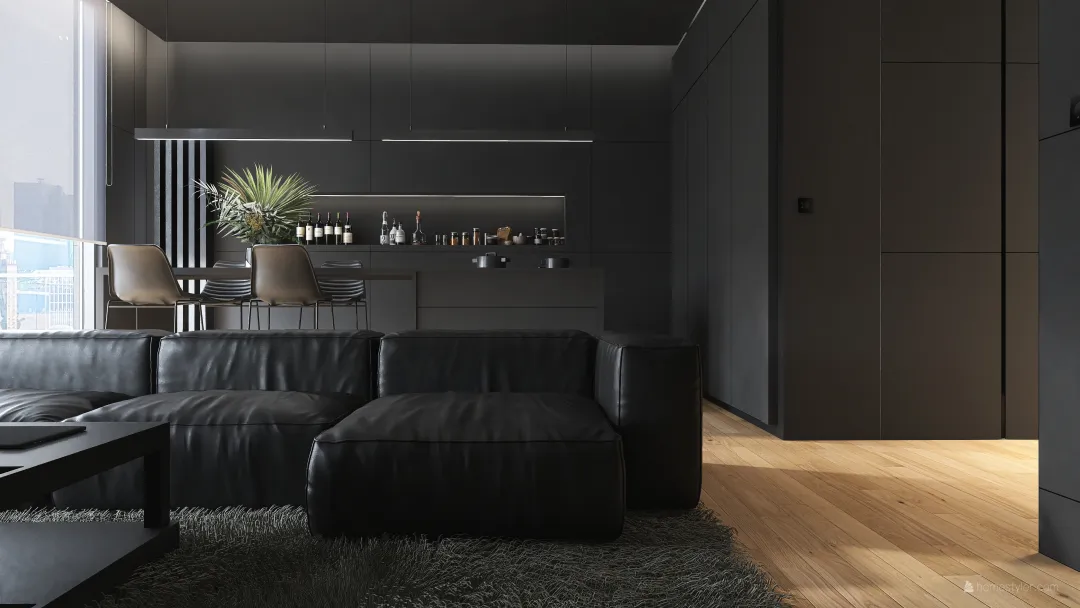 Contemporary Bauhaus #HSDA2020Residential BLACKDESIGN Black 3d design renderings