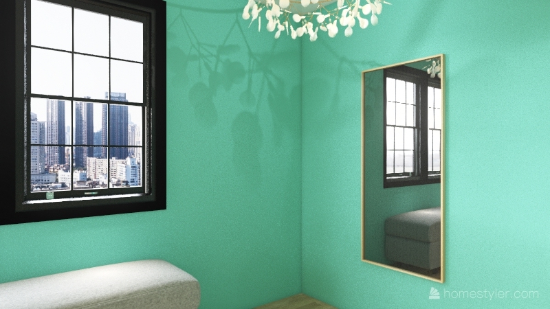 My sister's dream bedroom 3d design renderings