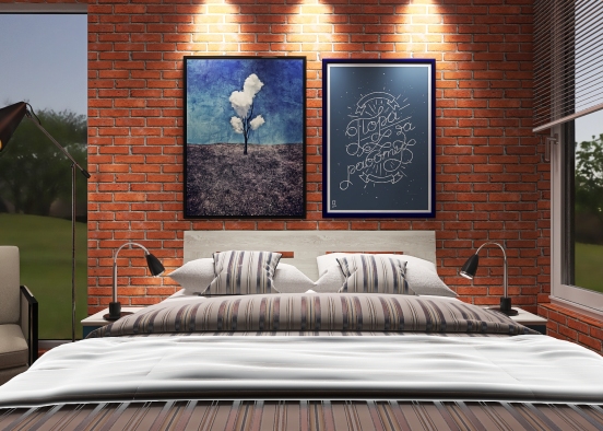 Living room and Bedroom dream space #HSDA2020Residential Design Rendering