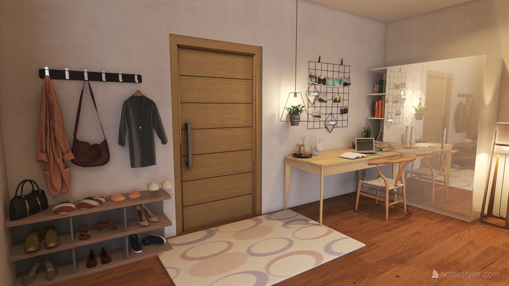 Airy Apartment 3d design renderings