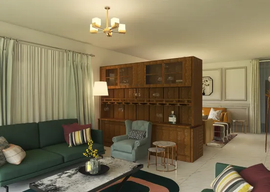 Living Room Ibu Design Rendering