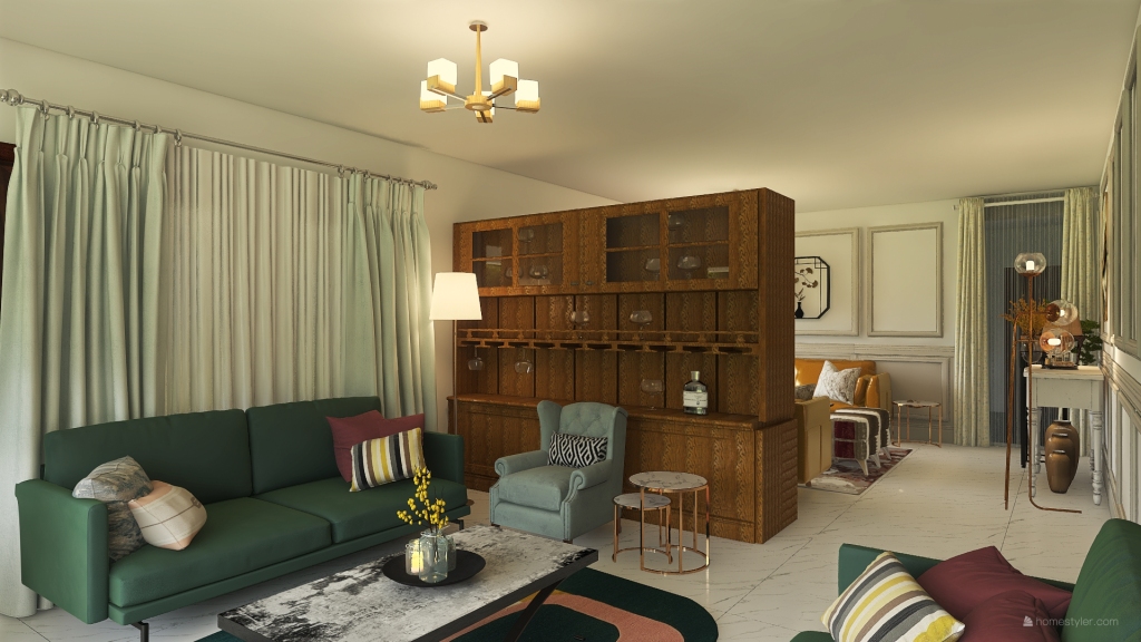 Living Room Ibu 3d design renderings