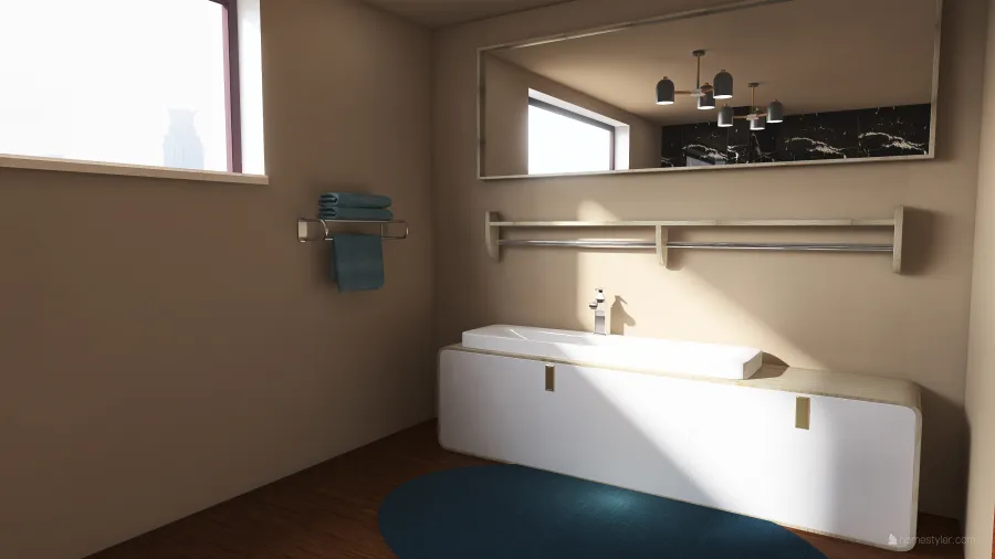one person apartmen 3d design renderings