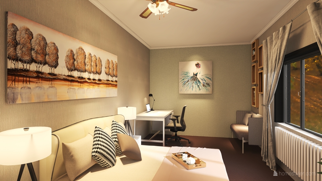 DewRay_Bedroom 3d design renderings
