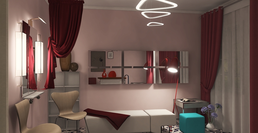 v2_Eyelash extensions salon (Салон наращивания ресниц) Interior Design Render
