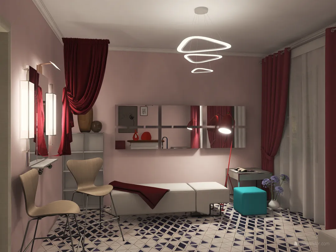 v2_Eyelash extensions salon (Салон наращивания ресниц) 3d design renderings