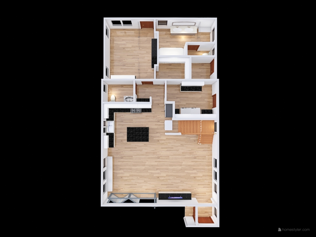 Peck - 1st Floor 3d design renderings