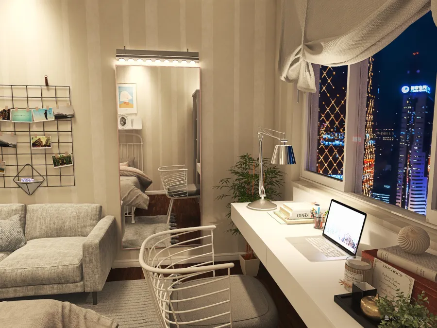 Light Bedroom 3d design renderings