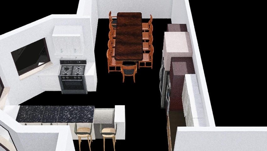 Copy of Hamm house kitchen remodel 3d design picture 0